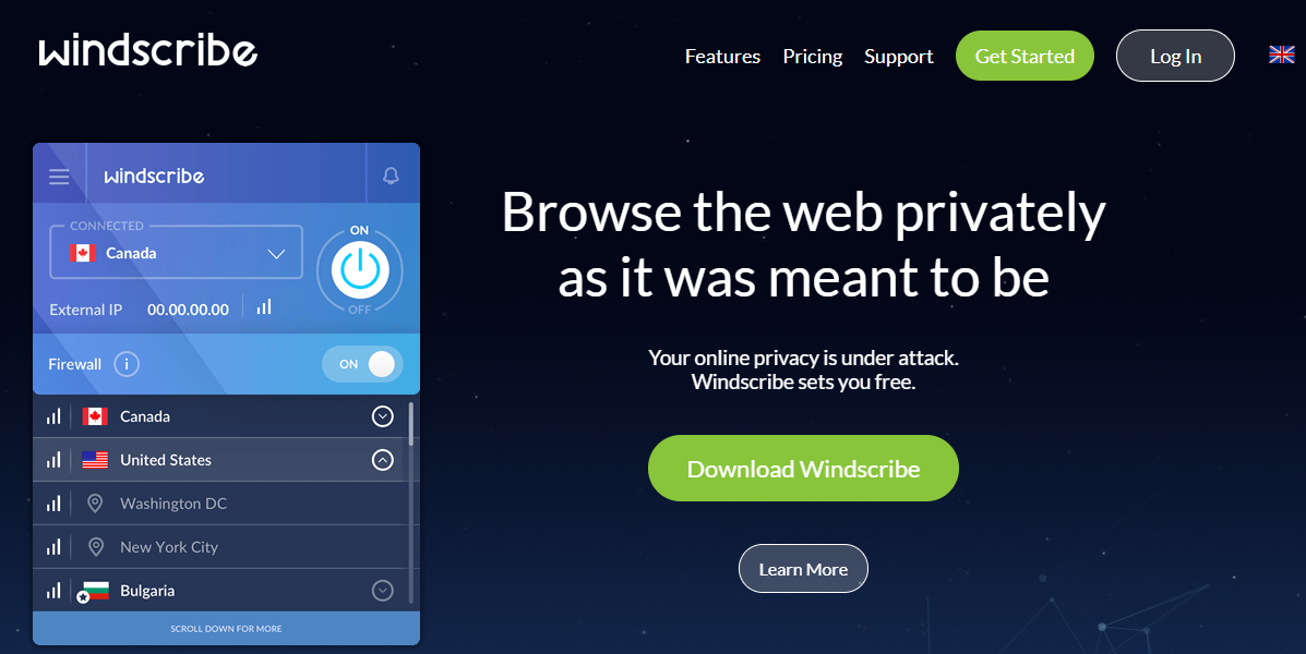 windscribe-vpn-home-page